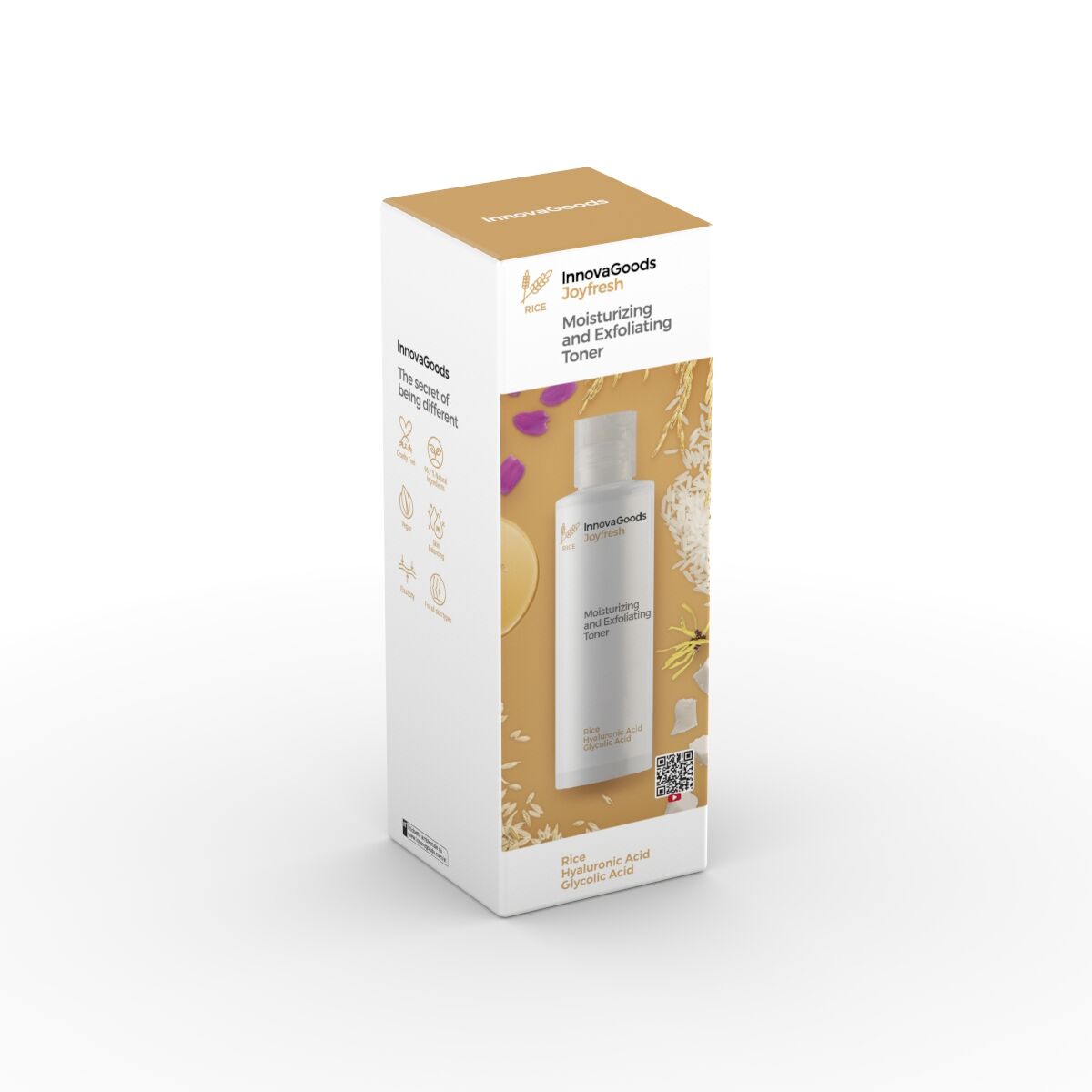 InnovaGoods Elektrisches Gesichtssauna-Set, Rice Joypure Gesichtsreiniger 200 ml & Rice Joyfresh Gesichtstoner 150 ml