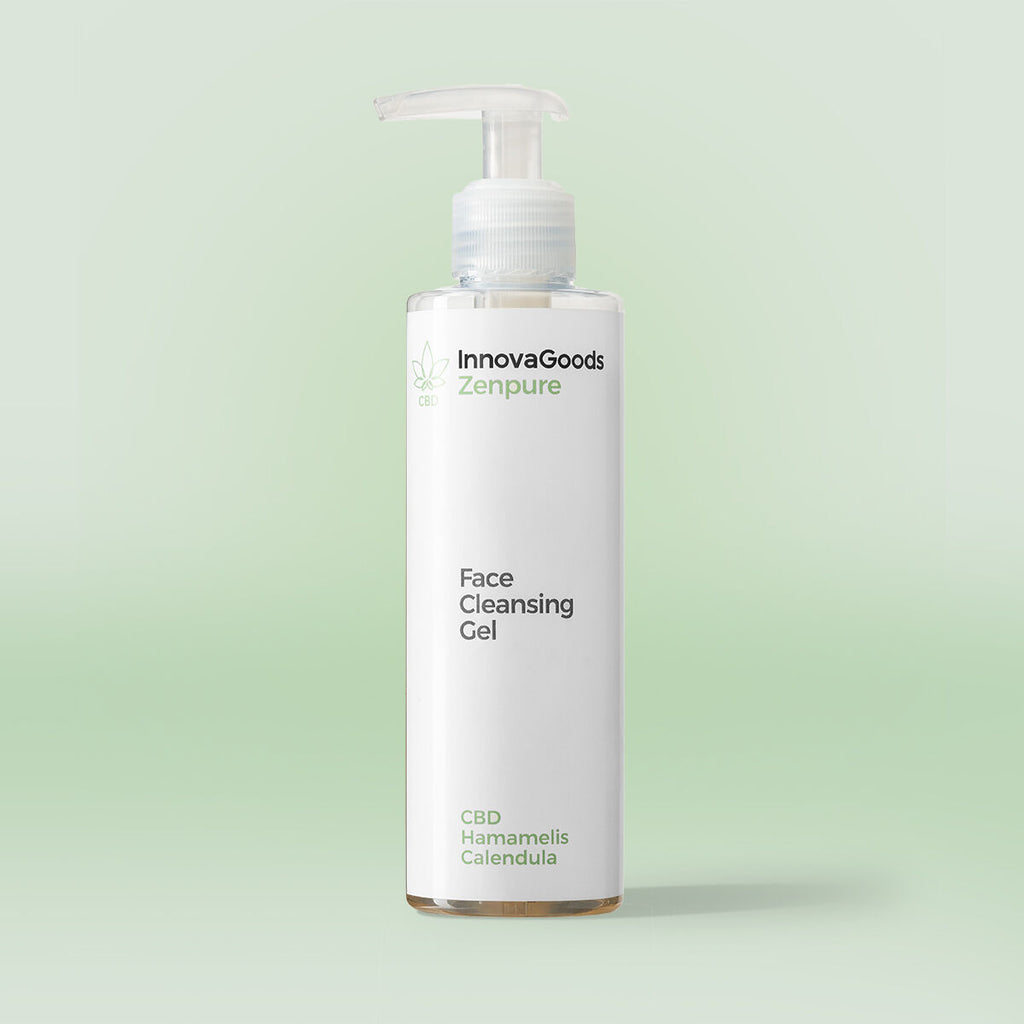 InnovaGoods Elektrisches Gesichts-Sauna-Pack, CBD Zenpure Gesichtsreiniger 200 ml, CBD Zenfresh Toner 150 ml