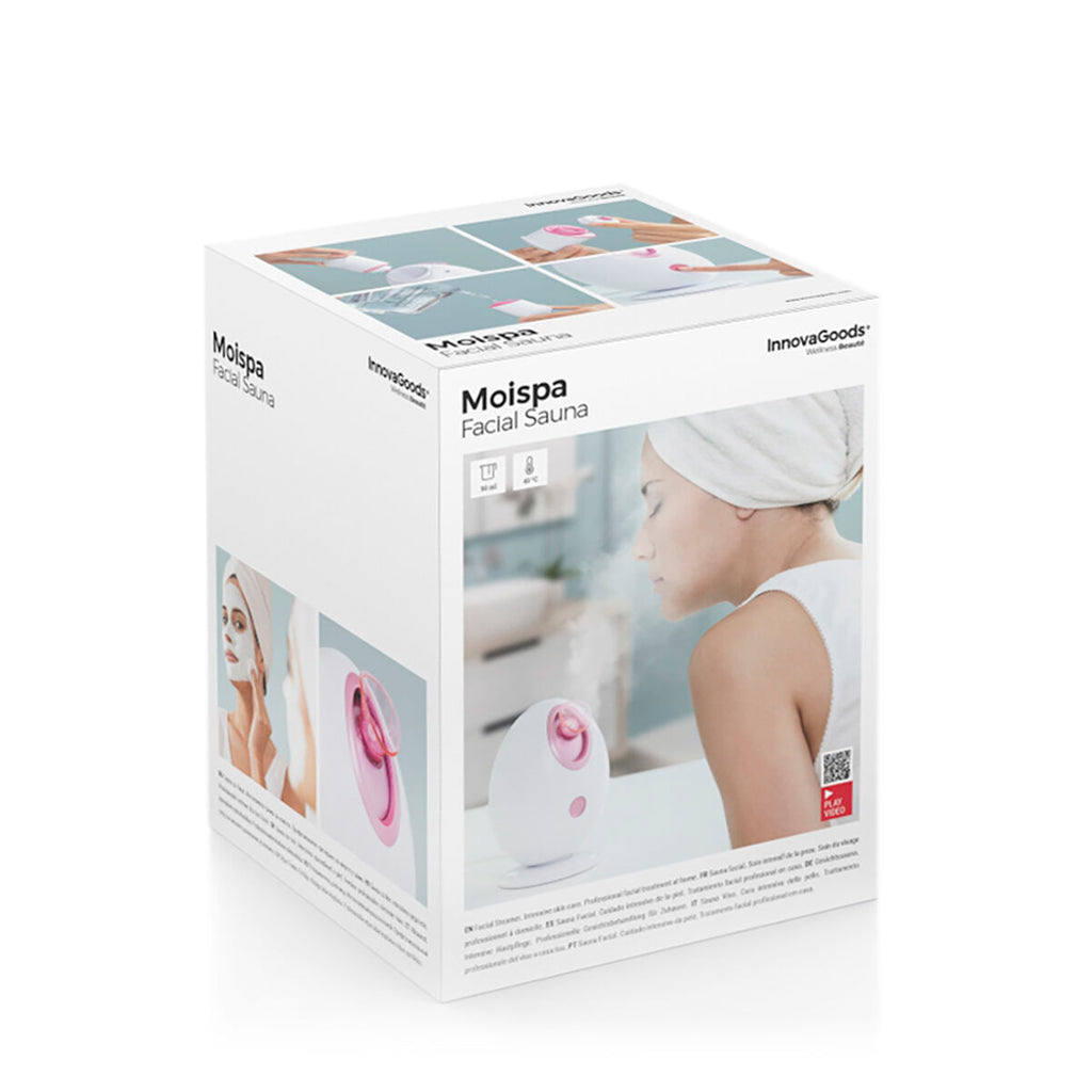InnovaGoods Elektrisches Gesichts-Sauna-Pack, CBD Zenpure Gesichtsreiniger 200 ml, CBD Zenfresh Toner 150 ml