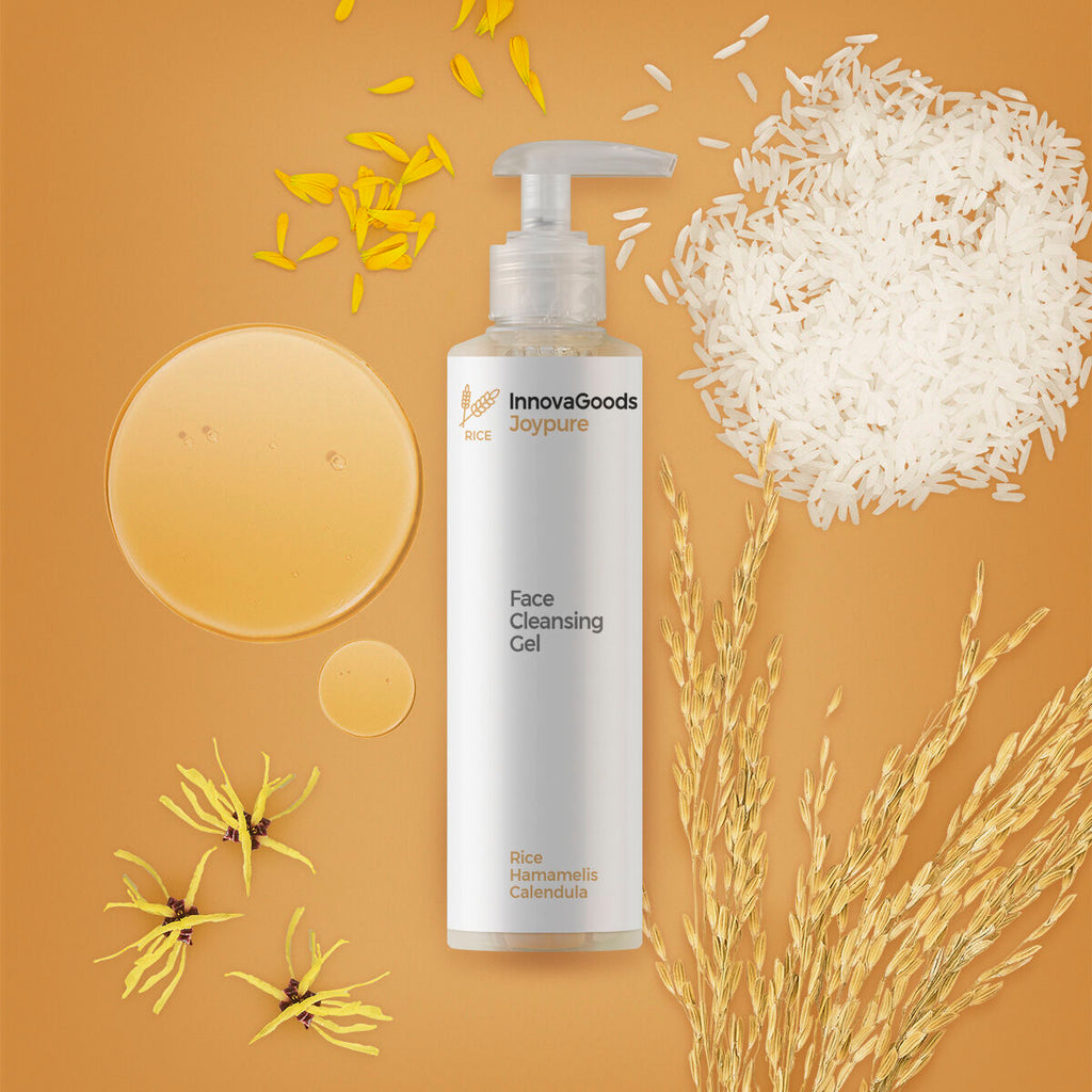 InnovaGoods Elektrisches Gesichtssauna-Set, Rice Joypure Gesichtsreiniger 200 ml & Rice Joyfresh Gesichtstoner 150 ml