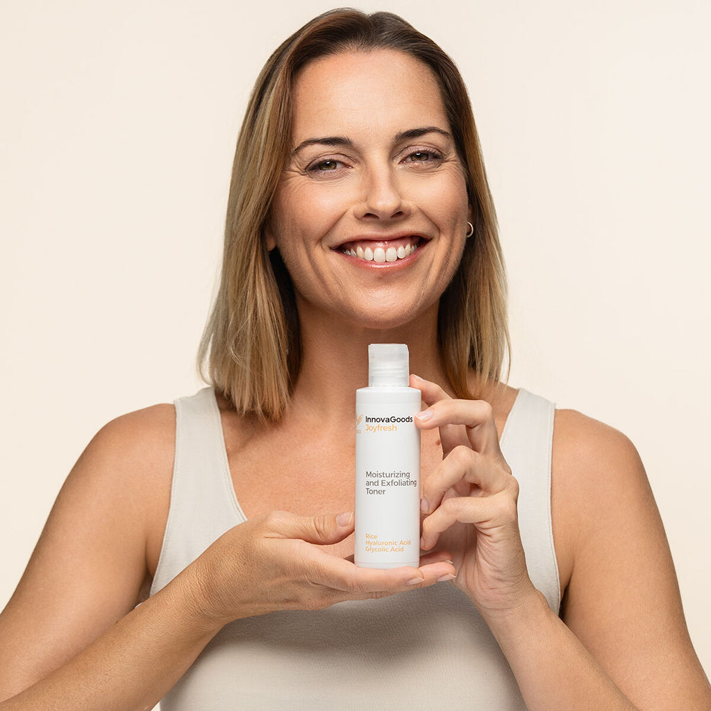 InnovaGoods Elektrisches Gesichtssauna-Set, Rice Joypure Gesichtsreiniger 200 ml & Rice Joyfresh Gesichtstoner 150 ml